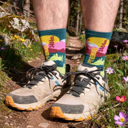 TREK SUMMIT Lyocell Pyrenees Green Hiking Socks