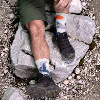 Chaussettes TREK SUMMIT Lyocell Dolomites gris