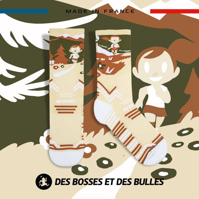 TRAIL ULTRA cream socks - Collector DBDB | Made in France