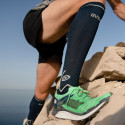 Chaussettes Trail compression bleu/noir