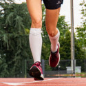 White-grey Light Run compression socks