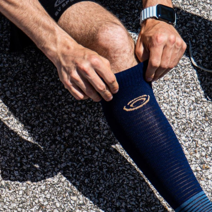 Blue Run Marathon compression socks