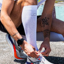 Calze Run Marathon compressione bianco/grigio