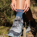 TREK GR MID "LYOCELL" SOCKS Blue/Coral
