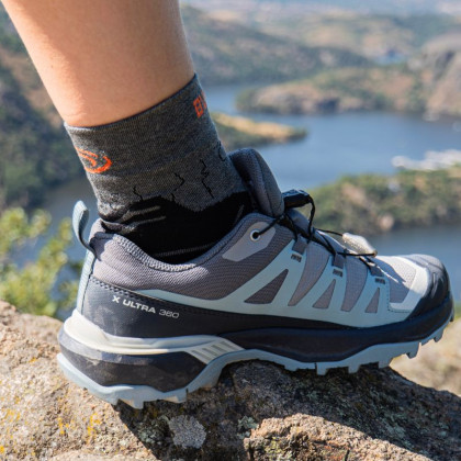 Calze da TREK GR MID "LYOCELL" Grigio/Arancione
