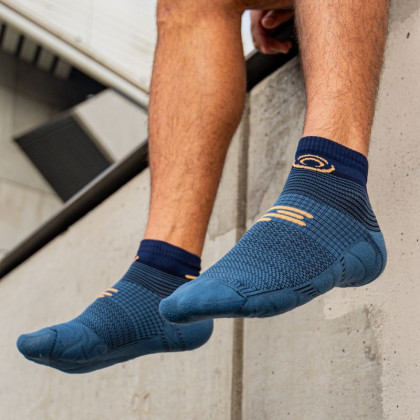 Calze RUN MARATHON Low Blu navy