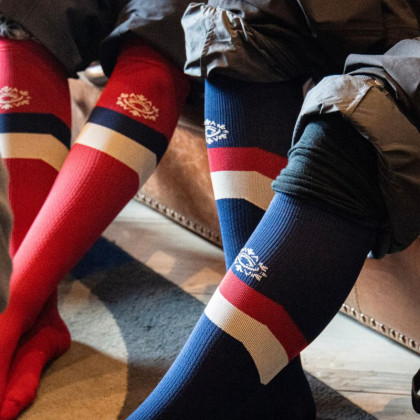 Red After Ski Socks
