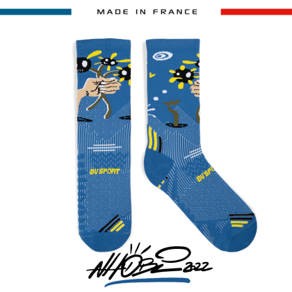Chaussettes RUN COLLECTOR NHOBI Amour bleu