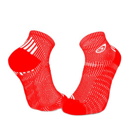 RUN ELITE red-white ankle socks
