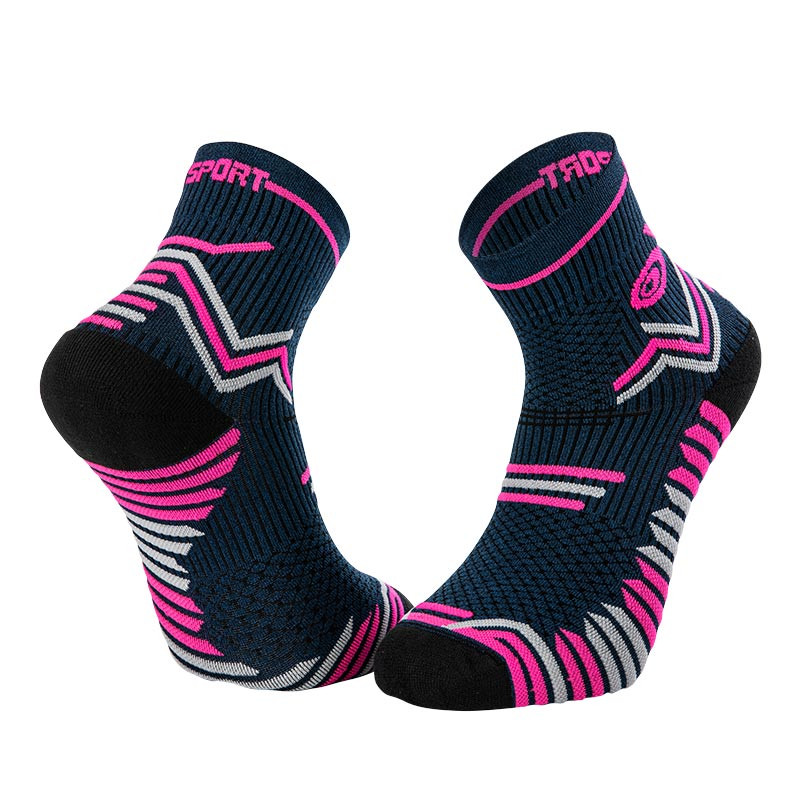 Chaussettes bleu-rose TRAIL ULTRA | Made in France