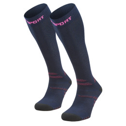 Trek compression EVO blue/pink - Hiking socks