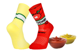 Chaussettes ketchup/mayo NUTRISOCKS