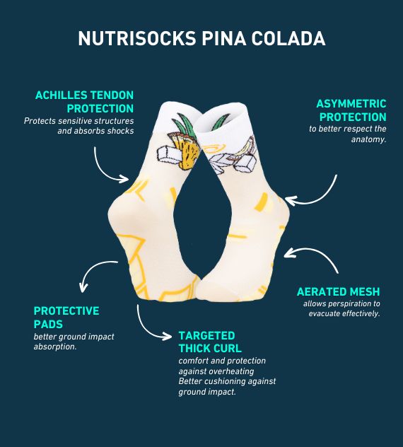  TRAIL ULTRA NUTRISOCKS Pina colada socks