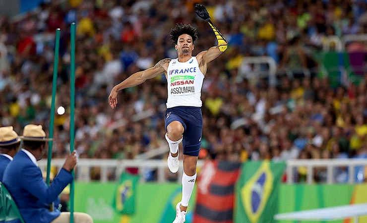 Arnaud Assoumani aux jeux paralympiques de Rio en 2016