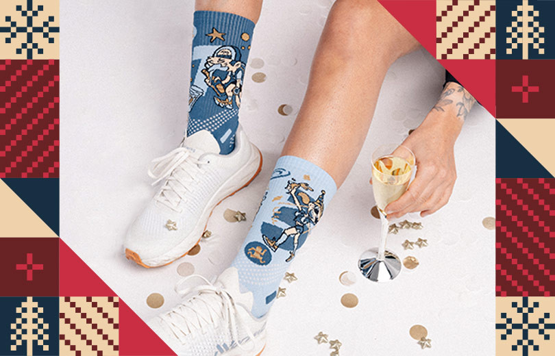 Découvrez la chaussette DBDB Réveillon, fabriquée en France et toujours aussi technique. Elle vous accompagnera parfaitement pour la nouvelle année !