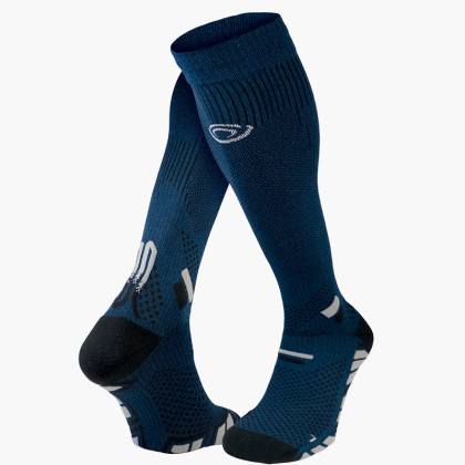 Blue/grey trail ultra compression socks