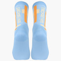 LIGHT RUN High Socks "BALI" Blue sky/Orange