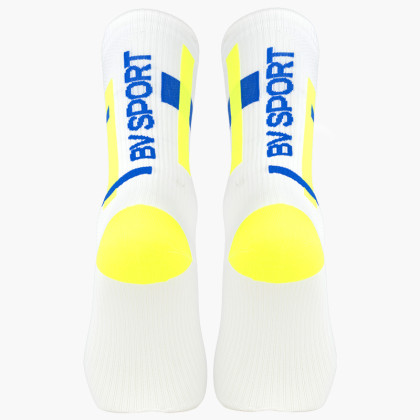 LIGHT RUN High Socks "BALI" White/Yellow