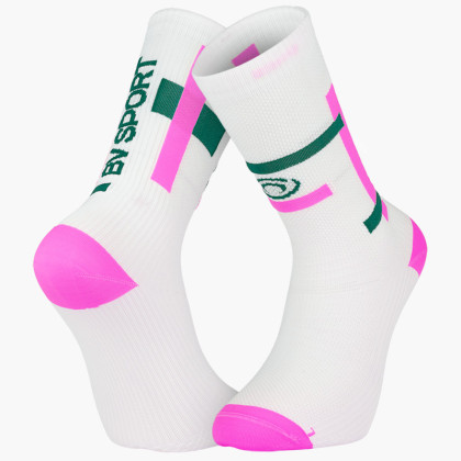 LIGHT RUN High Socks "BALI" Pink/Green