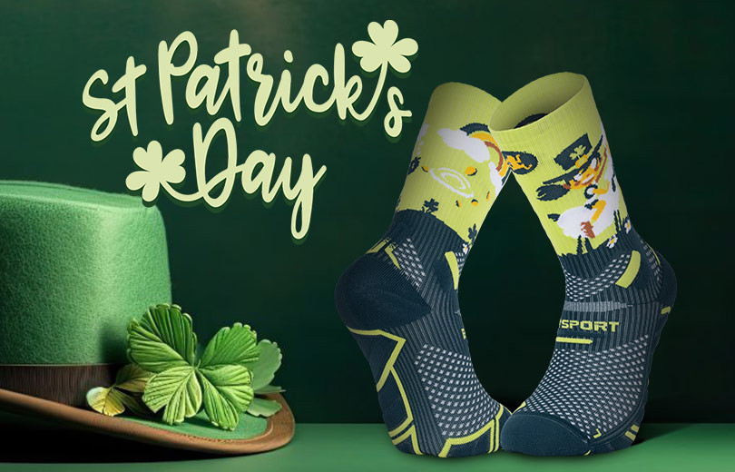 Discover the new TRAIL ULTRA DBDB St Patrick's Day sock: as good in the pub as it is on the trails! 